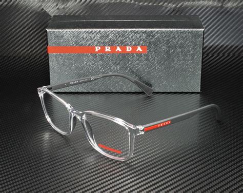 prada mens glasses case|prada clear frame glasses.